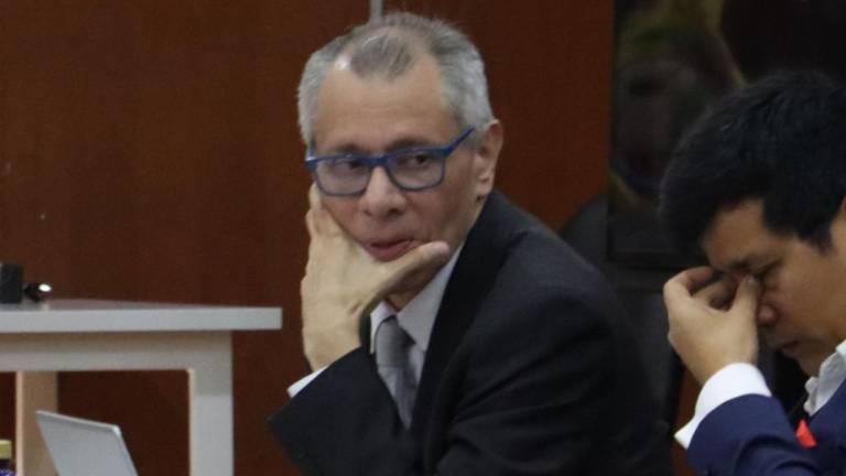 Jorge Glas en la audiencia de juicio por el caso Reconstrucción de Manabí.