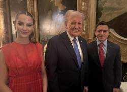 Noboa solo había compartido una fotografía del encuentro en la que aparece junto a Trump y su esposa, Lavinia Valbonesi.