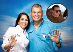 El expresidente Rafael Correa y la candidata presidencial Luisa González arremetieron contra el Gobierno de Noboa.