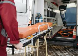 Fotgorafía referencial de una ambulancia.