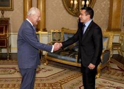 El rey Carlos III recibe a Daniel Noboa en el Palacio de Buckingham: así avanza la gira internacional