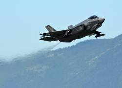 Fotografía del jet ultramoderno F-35B Lightning II ​​​​​​.