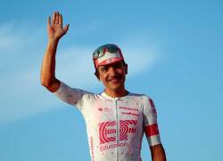 En el Giro de Italia de 2025, Richard Carapaz terminó tercero.