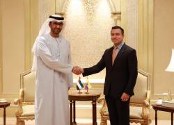 Daniel Noboa en Emiratos Árabes Unidos.