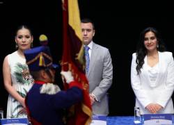 Quito, 15 de noviembre. Entrega de credenciales al presidente Daniel Noboa y a la vicepresidenta Verónica Abad, en el Teatro Sucre. API/Julio Estrella