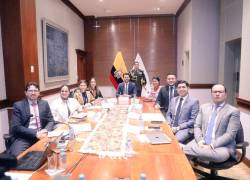 Fotografía de legisladores que participaron en la reunión del CAL, bajo la Presidencia de Niels Olsen.