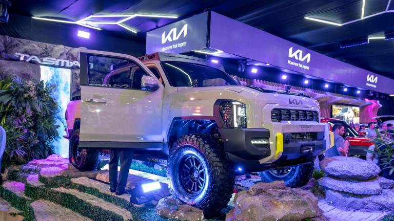 El Kia Tasman, la primera camioneta de la marca, fue presentada en el Autoshow.