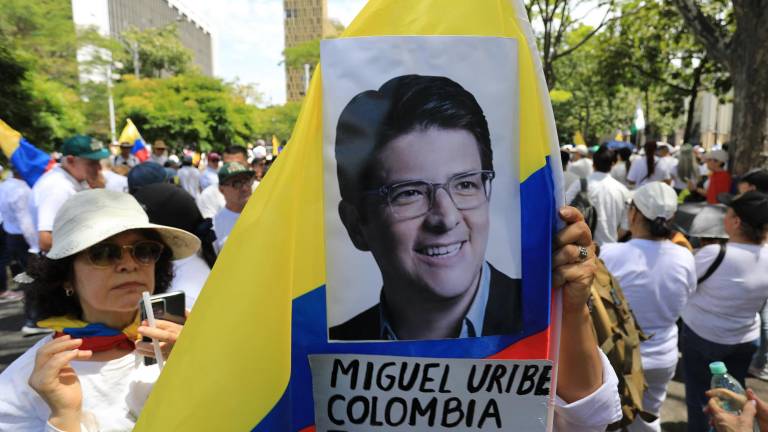 Marcha por la paz en Colombia.