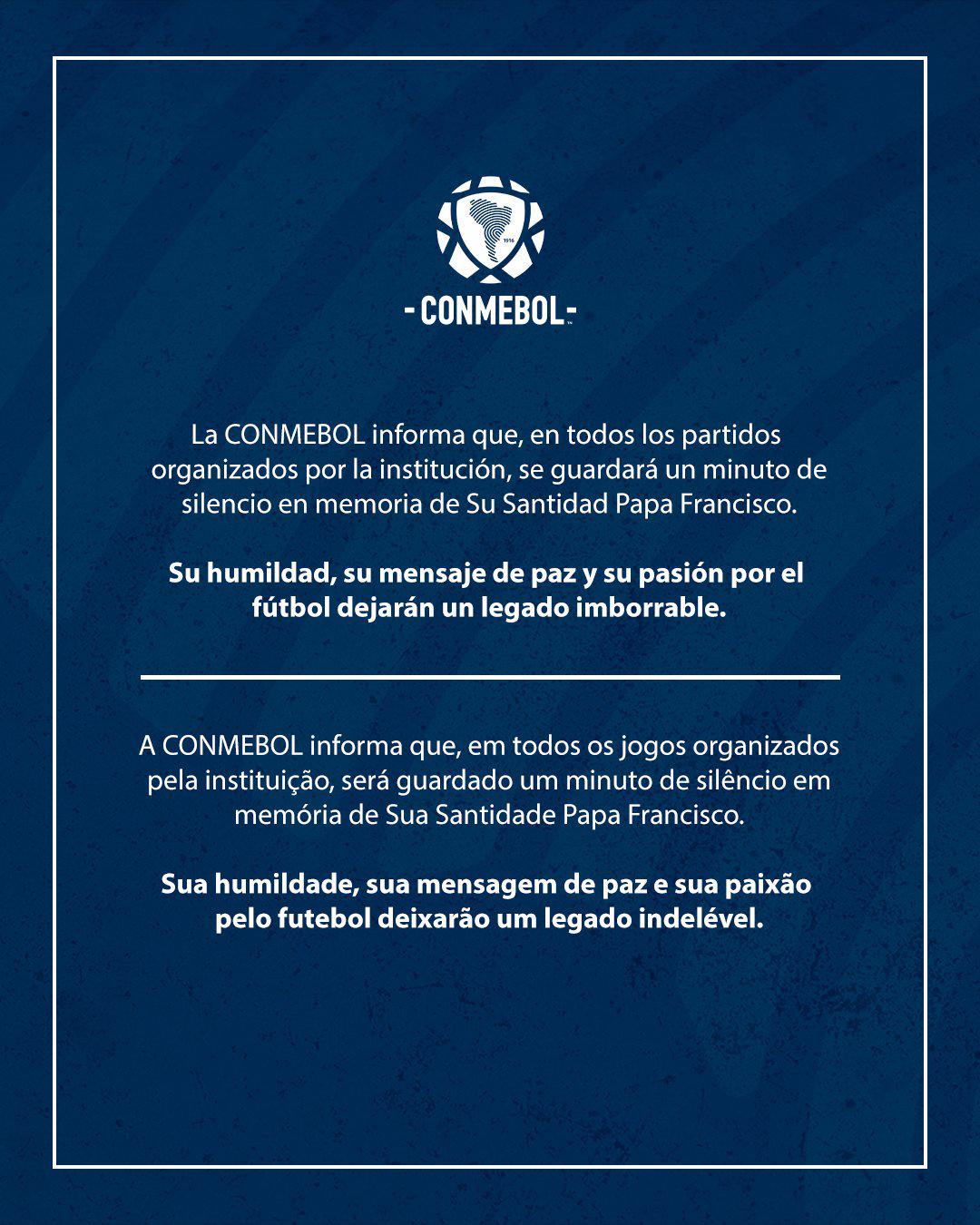 Fútbol suramericano guardará un minuto de silencio